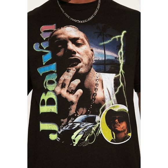 J Balvin Tshirt Black Men’s Size 2XL - Picture 2 of 4